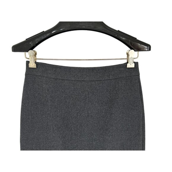 J. Crew Gray No. 2 Pencil Skirt 100% Wool Lined Straight Career Size 0 - Picture 3 of 8